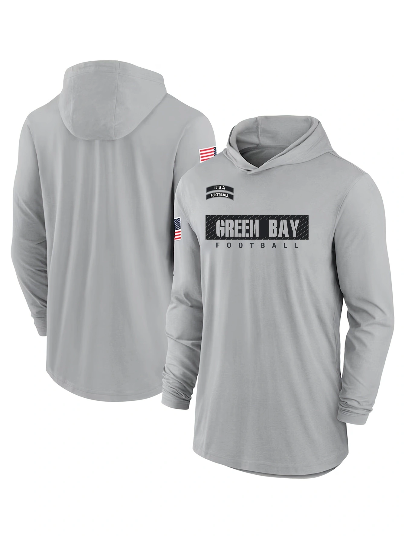 Men Green Bay Packers grey 2025 NFL hoodie